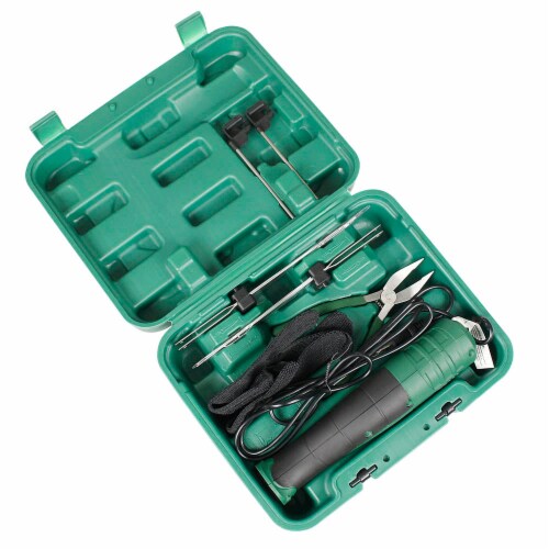 LEM SilverSkin Knife Kit 2 Blades 2 Guide Bars Pliers Cut Resistant Glove 1475 Perspective: back