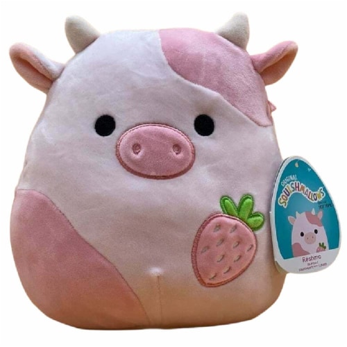 Kelly Toy Squishmallows Reshma The 8 Pink Strawberry Cow, 1 each