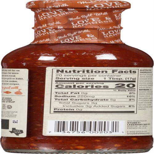 Stubb's Chili, Lime & Ginger Pork Marinade Perspective: back