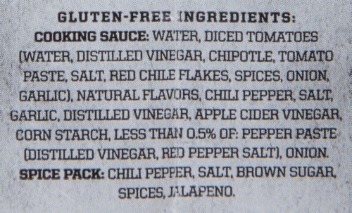 Stubb's Chili Fixins Cookin' Sauce Mix Perspective: back