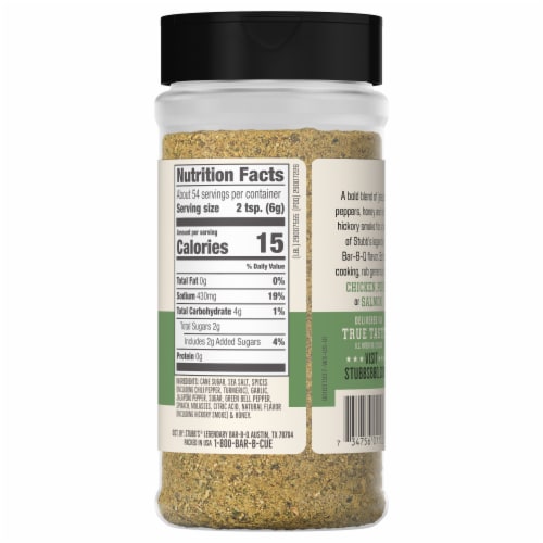 Stubb's Sweet Jalapeno Rub Perspective: back
