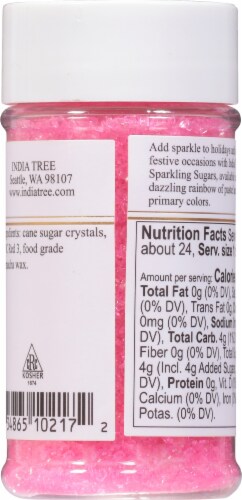 India Tree Hot Pink Sparkling Sugar Perspective: back