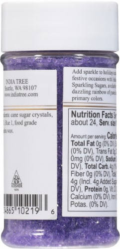 India Tree Ultra Violet Sparkling Sugar Perspective: back