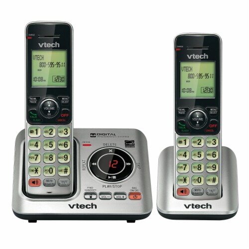 DECT 6.0 Corded Cordless Expandable Phone Combo with Caller ID, Call Waiting, and Answering Perspective: back