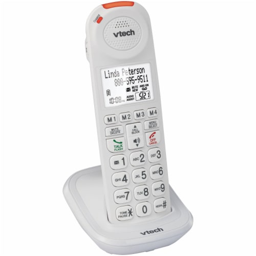 Amplified Accessory Handset with Big Buttons and Display Perspective: back