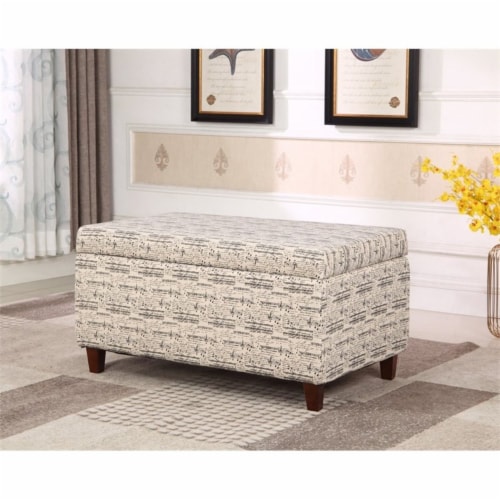 Patterned sales storage ottoman