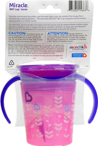 Munchkin Miracle 360 Deco Trainer Cup 6oz Perspective: back