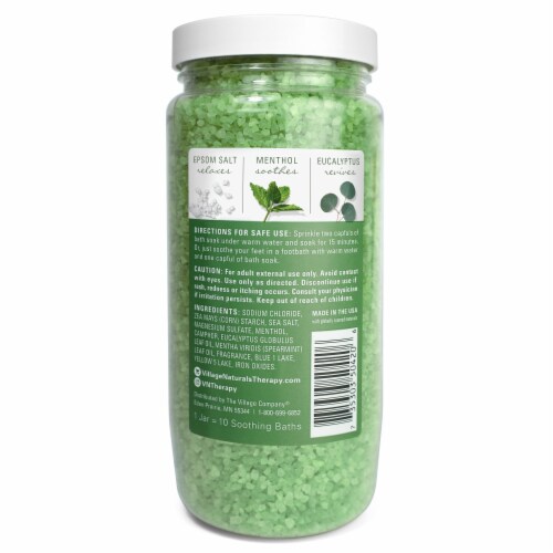 Village Naturals Therapy® Muscle Concentrated Mineral Bath Soak Perspective: back