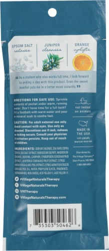 Village Naturals Therapy Tension Relief Concentrated Mineral Bath Soak Perspective: back
