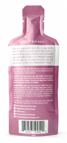 Village Naturals Therapy® Glow Vitamin Serum Bath Enhancer Perspective: back