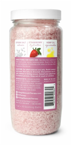 Village Naturals Therapy® Glow Concetrated Mineral Bath Soak Perspective: back