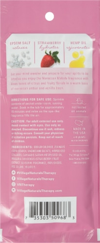 Village Naturals Therapy® Glow Concetrated Mineral Bath Soak Perspective: back
