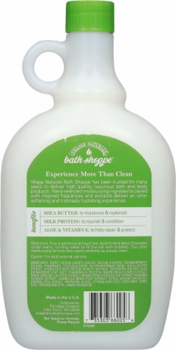 Village Naturals Therapy Bath Shoppe White Tea and Jasmine Milk Bath Perspective: back