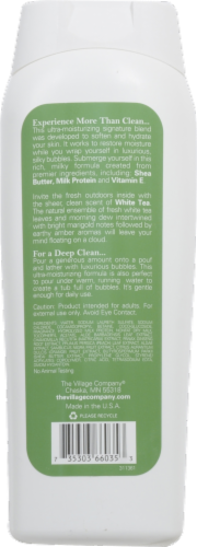 Village Naturals White Tea & Jasmine Milk Bath & Body Wash Perspective: back