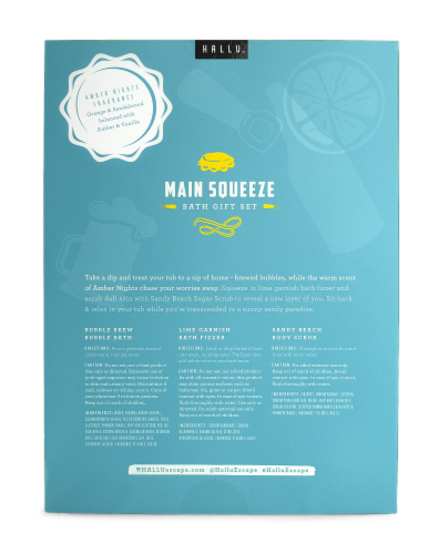 Hallu Main Squeeze Bath Gift Set Perspective: back