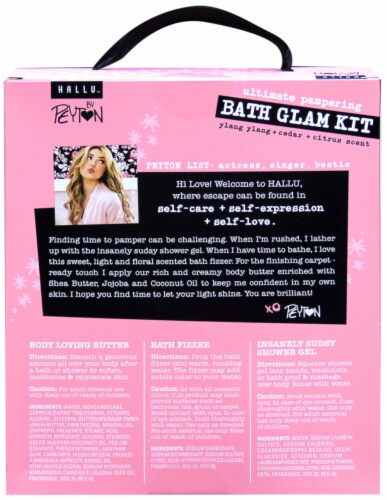 Hallu by Peyton Ultimate Pampering Bath Glam Kit Perspective: back