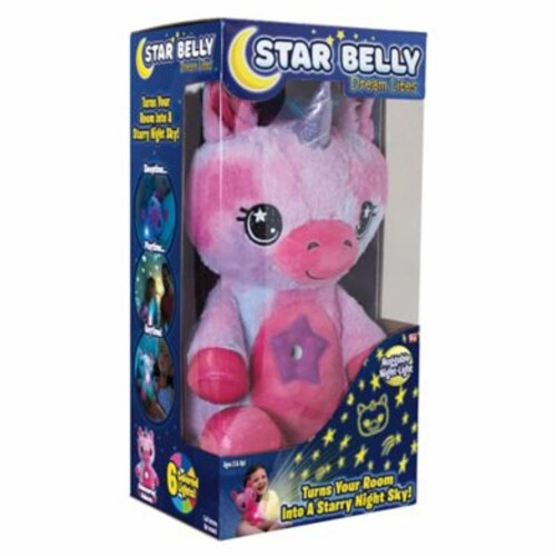Star Belly Dream Lites Unicorn Huggable Night-Light - Pink/Purple Perspective: back