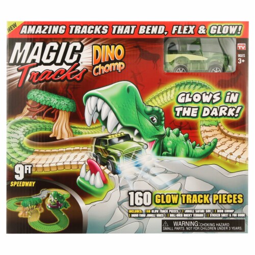 As Seen On Tv Ontel Magic Tracks Dino Chomp Glow In The Dark Racetrack Set,  1 - Foods Co.