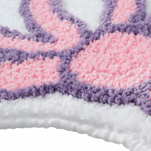 Bow Shaped Tufted Bath Rug Perspective: back