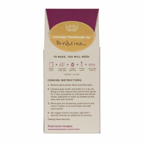 Women's Bean Project Spicy Split Pea Soup Mix Perspective: back