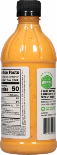 Moore's Creamy Ranch Buffalo Wing Sauce Perspective: back