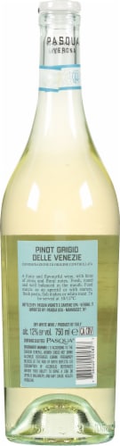 Pasqua Black Label Pinot Grigio Italian White Wine Perspective: back