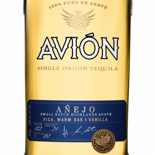 Avion Tequila Anejo Perspective: back