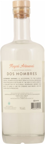 Dos Hombres Mezcal Artesanal Tequila Joven Perspective: back