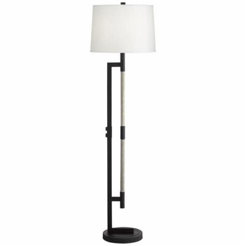 Pacific Coast Lighting Alden 64.12  Long Handle Metal Floor Lamp in Black Perspective: back