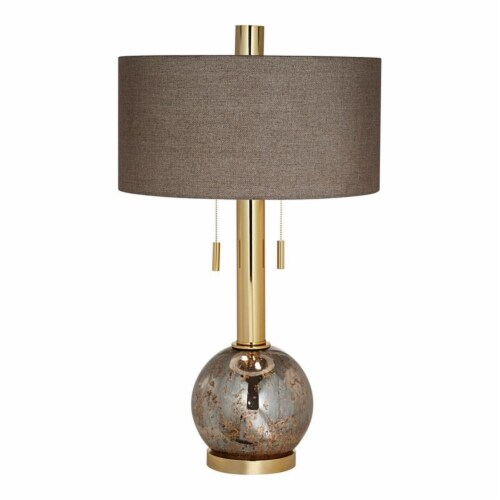 Pacific Coast Lighting Empress Dimpled Mercury Glass Table Lamp in