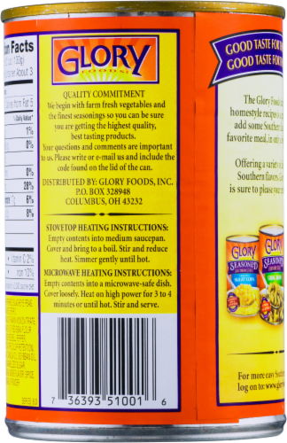 Glory Foods® Seasoned Southern Style Blackeye Peas and Rice Perspective: back