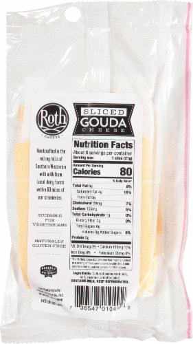 Roth Van Gogh Original Gouda Cheese Slices Perspective: back