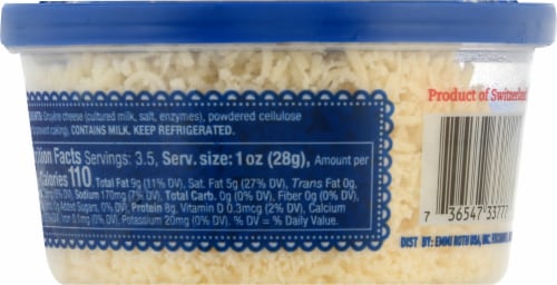 Emmi Le Gruyere Shredded Gruyere Cheese Perspective: back