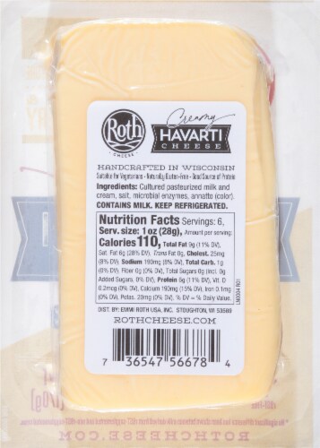Roth® Original Havarti Cheese Perspective: back