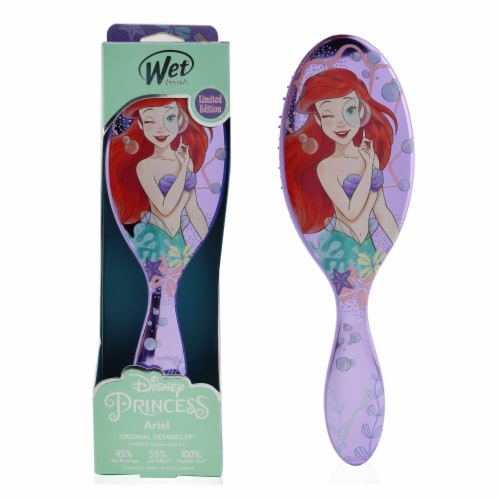 Wet Brush Original Detangler Princess Wholehearted  # Ariel Purple (Limited Edition) 1pc Perspective: back