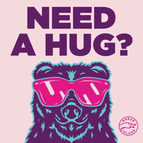 Goose Island Tropical Beer Hug Craft India Pale Ale Beer Perspective: back