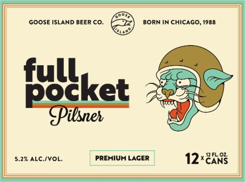 Goose Island Full Pocket Pilsner Perspective: back