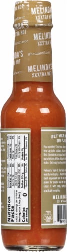 Melindas Xxxtra Original Habanero Hot Pepper Sauce Perspective: back