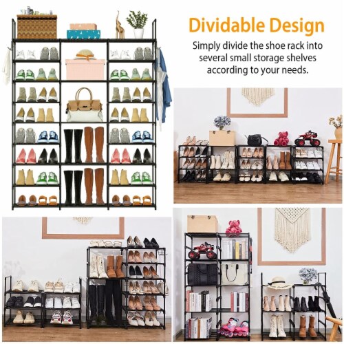 50 pair shoe rack with wheels best sale