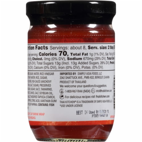 Thai Kitchen® Gluten Free Original Pad Thai Sauce Perspective: back
