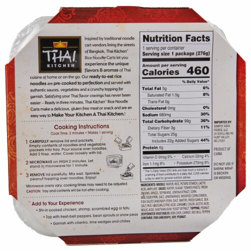 Thai Kitchen Pad Thai Rice Noodle Cart Perspective: back