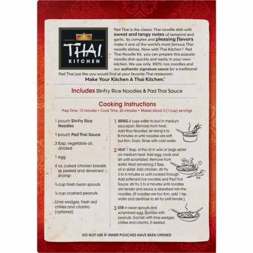Thai Kitchen® Gluten-Free Pad Thai Noodle Kit Perspective: back