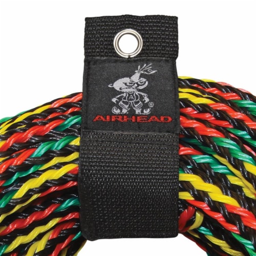 Airhead 4 Rider Towable Tube 60 Foot Tow Rope Boat Lake | AHTR-4000 Perspective: back