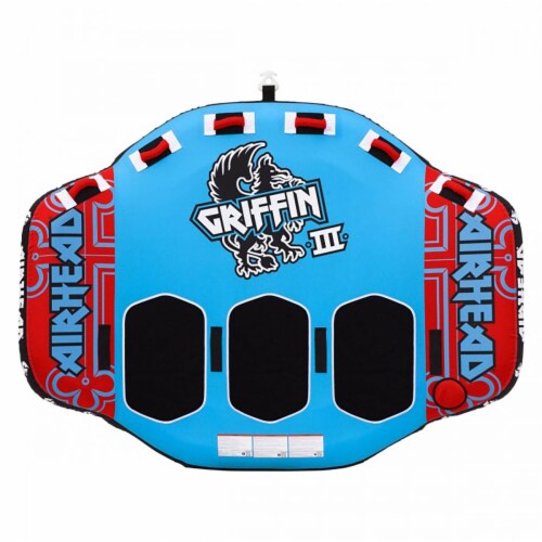 Airhead Griffin 3 Person Inflatable Winged Shaped Water Boating Towable Tube Perspective: back