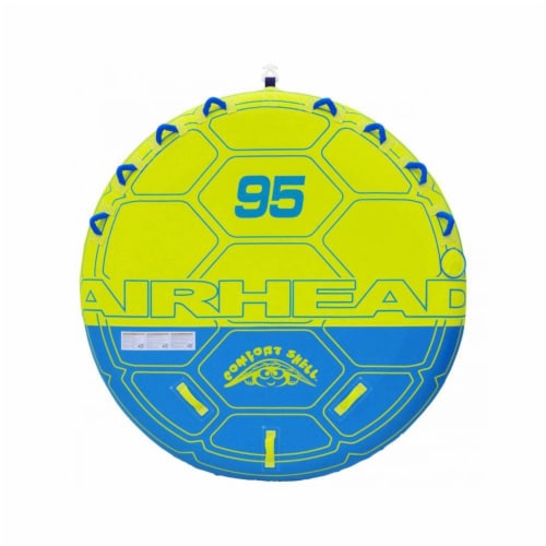 Airhead 95 Deck Shell Inflatable 4 Rider Towable Boating Lake Tube Water Raft Perspective: back