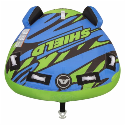 Airhead AHSH-T1 Shield Single Person Towable Inflatable Water Tube w/ 4 Handles Perspective: back