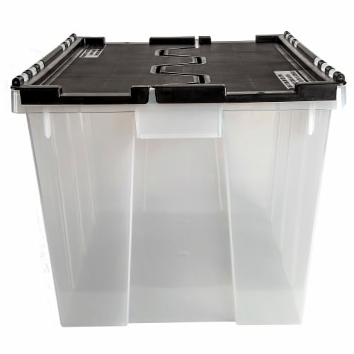 Sterilite Large Nesting ShowOffs Portable Clear File Box with Latches (12 Pack)