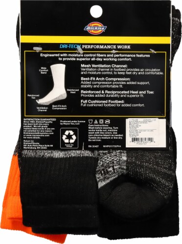 Dickies® Dri-Tech Crew Mens Socks Perspective: back
