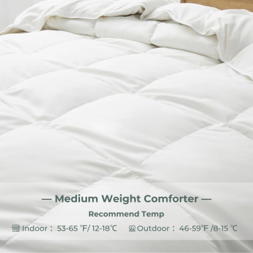 Puredown white goose down comforter on sale
