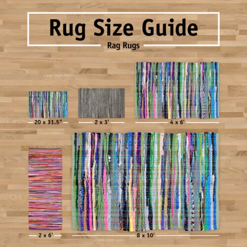 Dii Red White Stripe Rag Rug 2X3 Ft 1 Mariano s